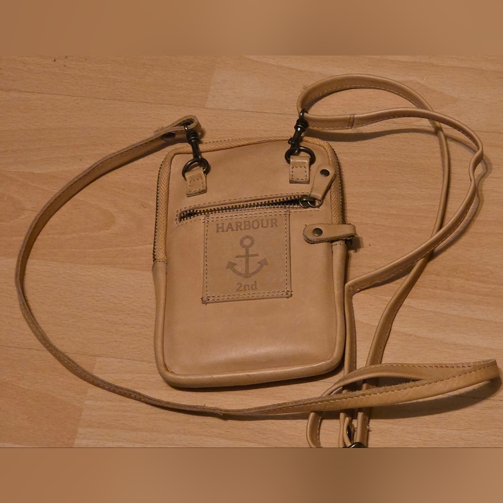 Harbour 2nd Genuine Leather Wallet Phone Crossbody Bag Sling Strap